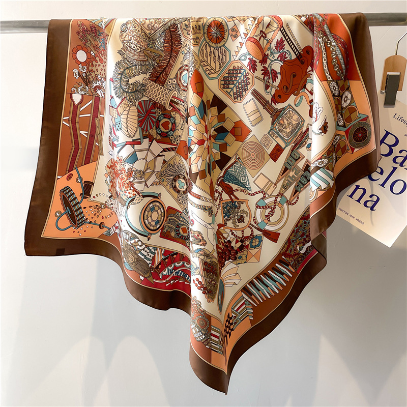 Scarf Silk Square - 2026 Neuer Quadratischer Twill-Seidenschal für Damen