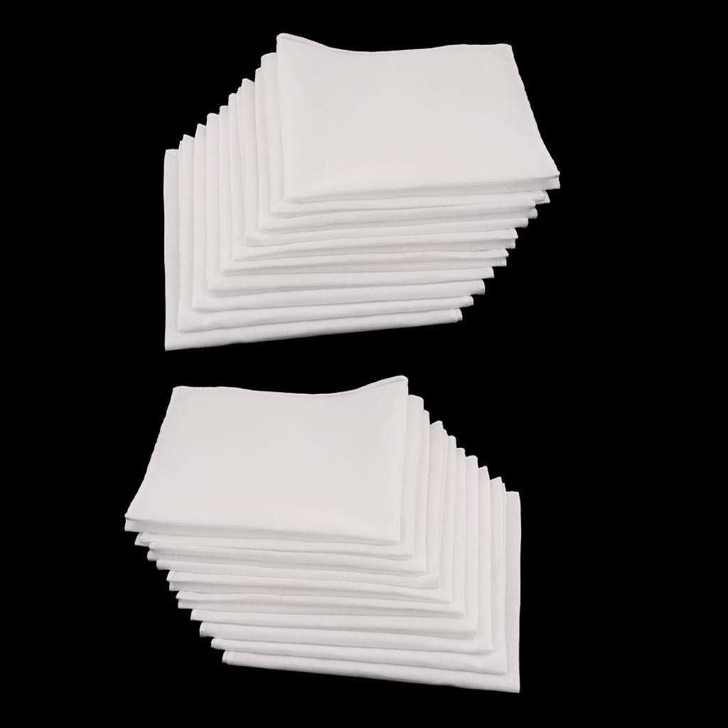 Set aus weißen Baumwolltaschen – Handkerchief Cotton Men Bewertung und Preis