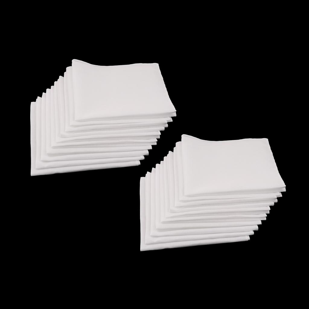 Set aus weißen Baumwolltaschen – Handkerchief Cotton Men Bewertung und Preis