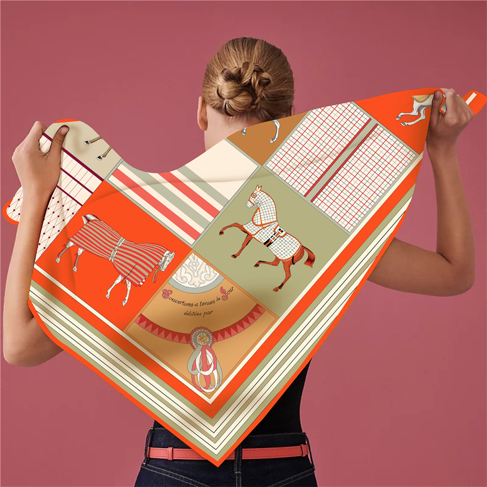 Neues Design, modische bedruck – Scarf Silk Square Bewertung und Preis